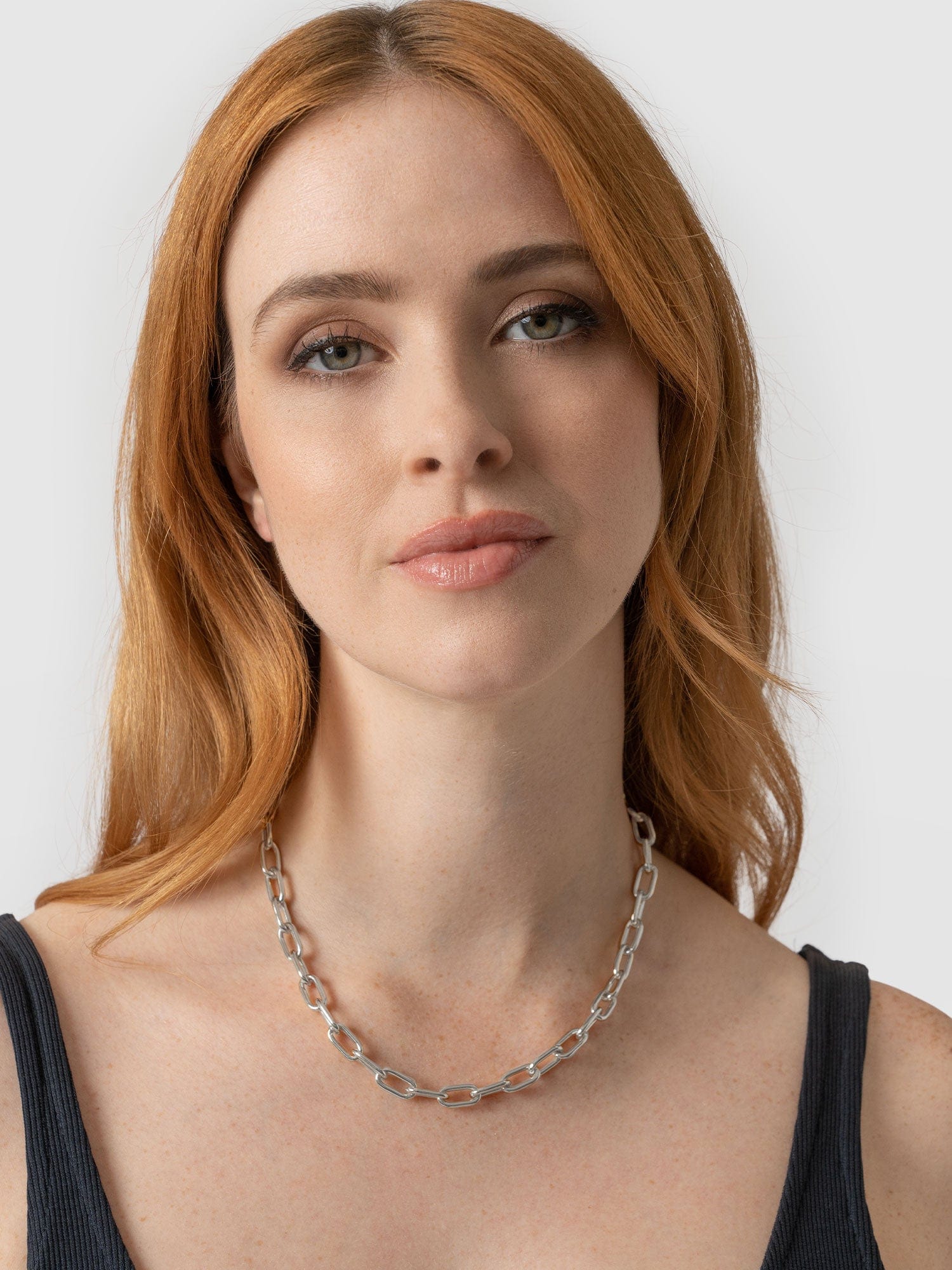 Cable Chain Necklace Silver - Women's Jewellery | Saint + Sofia® EU